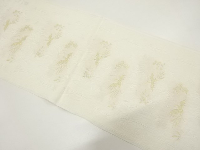 JAPANESE KIMONO / UNUSED GOLD-THREADED OBIAGE